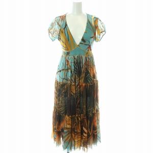 SOLEIL ワンピース パワーネット シアー 総柄