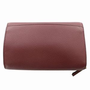 TORY BURCH マックグロー ショルダー ウォレット バッグ 長財布 ゴールド金具 レザー ロゴ 赤 レッド GY18