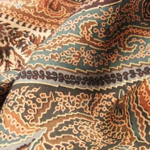 Ralph Lauren COLLECTION スカーフ シルク 絹 大判 スクエア ペイズリー 総柄 ロゴ 茶 ブラウン /CK28 GY11