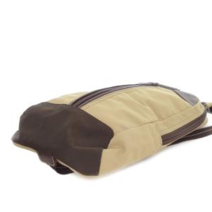 COACH ボディバッグ ナイロン レザー ロゴ チャーム付き 茶 ブラウン F70692 /MN9 GY18