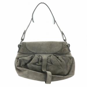 LOEWE ワンショルダーバッグ スエード グレー