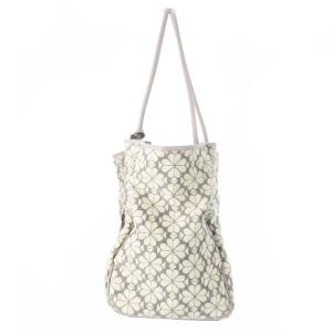 kate spade new york トートバッグ ハンドバッグ キャンバス スペードフラワー ライン 変形 グレー /CK4 GY18