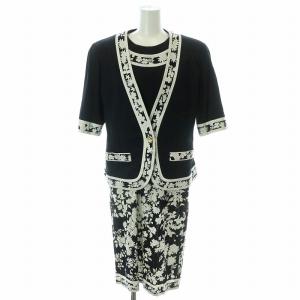 LEONARD セットアップ 花柄 L ブラック