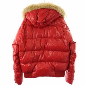 MONCLER BULGARIE ダウンジャケット コヨーテ ファー 1 レッド