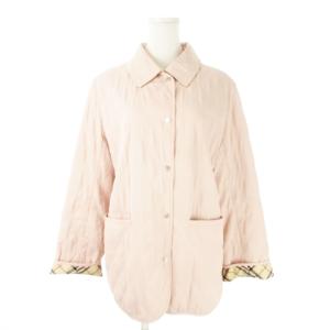 キルティングジャケット 中綿 ステンカラー 裏ノバチェック 11 ピンク /AO20 GY11