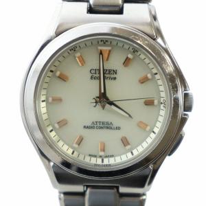 アテッサ ATTESA エコドライブ Eco-drive 腕時計 ウォッチ ソーラー ロゴ シルバー色