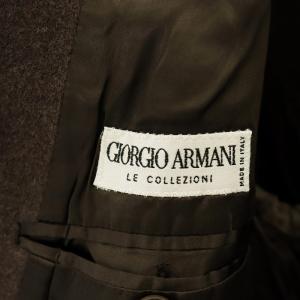 GIORGIO ARMANI ステンカラーコート 50 ブラウン