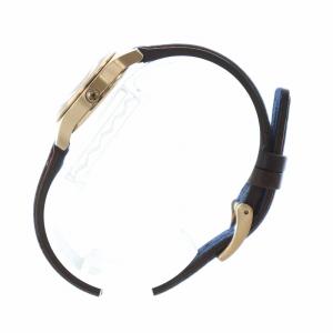PAUL SMITH 腕時計 ウォッチ クォーツ 赤文字盤 ロゴ レザーベルト 箱付き ゴールド色 茶 ブラウン 1032-T025676
