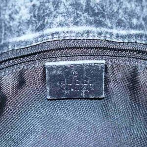 GUCCI GGキャンバス ミニトートバッグ ハンドバッグ ショルダーバッグ レザー 黒 ブラック 002 1099