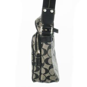 COACH ショルダーバッグ PVC レザー 革 シグネチャー ロゴ 黒 ブラック F70589 /CK9 GY18
