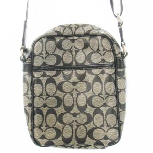COACH ショルダーバッグ PVC レザー 革 シグネチャー ロゴ 黒 ブラック F70589 /CK9 GY18