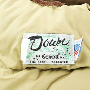 Schott ダウンジャケット ショート丈 アウター USA製 M 茶 ブラウン 1612 /AN9 GY18 MT