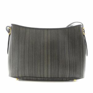 GIVENCHY ヴィンテージ ショルダーバッグ 4G ロゴ PVC レザー 黒 ブラック /AN5 GY11 MT