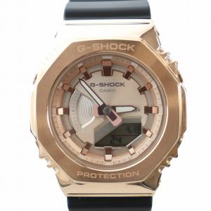 腕時計 ウォッチ クォーツ ロゴ アナデジ デイト カレンダー付き 箱付き ピンクゴールド色 GM-S2100PG-1A4JF