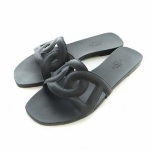 アロハ シェーヌダンクル サンダル 35 ブラック