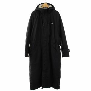 ベンチコート 裏ボア M ブラック