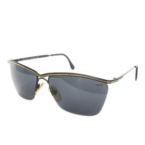 vogart line サングラス 眼鏡 ハーフリム メタルフレーム スクエア スモークレンズ ロゴ ライン