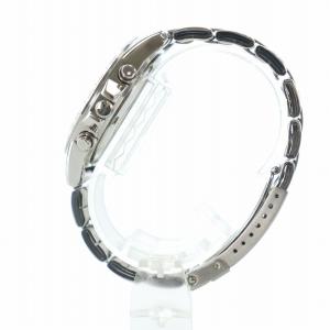 SEIKO 腕時計 ウォッチ クォーツ クロノグラフ デイト カレンダー付き 黒文字盤 シルバー色 7T92-0DW0