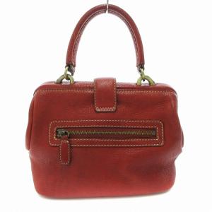 土屋鞄製造所 2WAY ショルダーバッグ ハンドバッグ レザー シボ革 赤 /JS GY18