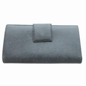 BVLGARI 二つ折り財布 ウォレット 小銭入れあり レザー ロゴ 黒 /JS GY18