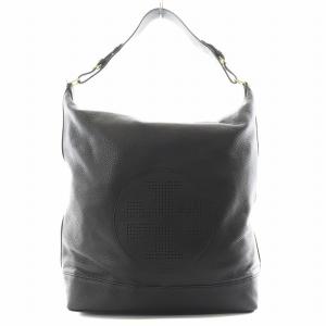 ワンショルダーバッグ ロゴ レザー 黒 ブラック /AN25 GY18 MT