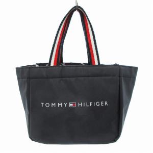 TOMMY HILFIGER 保冷バッグ ハンドバッグ ロゴ 黒 /JS GY18