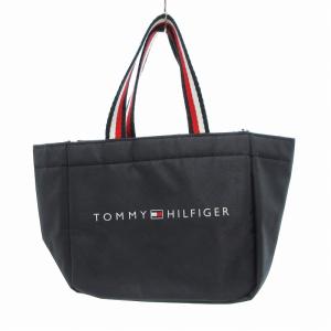 TOMMY HILFIGER 保冷バッグ ハンドバッグ ロゴ 黒 /JS GY18