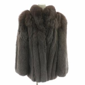 金SAGA ファーコート フォックス L ブラウン