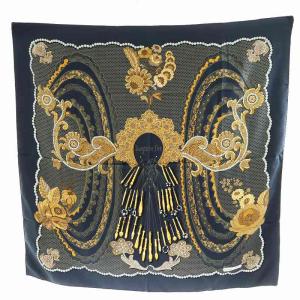 カレ90 Doigts de Fee 妖精の指 スカーフ ネイビー