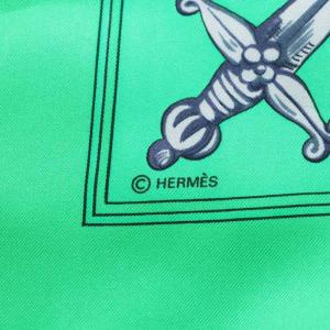 HERMES カレ90 LE TAROT タロットカード スカーフ グリーン