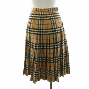 burberrys ラッププリーツスカート ノバチェック 6 ブラウン 06Petitec94A