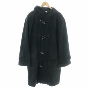 ダッフルコート ロング ウール カシミヤ混 フード L 黒 ブラック PS-3235 /MP GY18