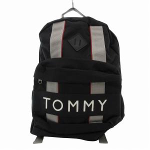 リュックサック バックパック キャンバス ロゴ 黒 ブラック /FF GY18