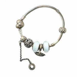 ブレスレット アクセサリー バングル ロゴ ハート Silver925 シルバー色 GY17 /MQ