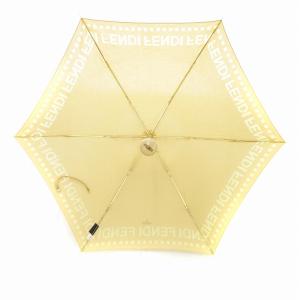 FENDI 日傘 折り畳み傘 ロゴ 黄 ベージュ /JS GY17