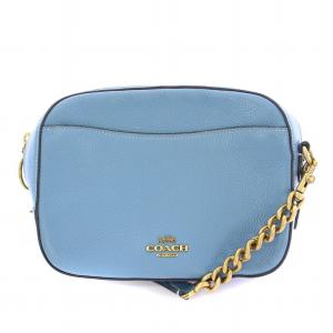 ショルダーバッグ レザー ロゴ チェーン 切替 青 ブルー 29411 /BB GY18 MT