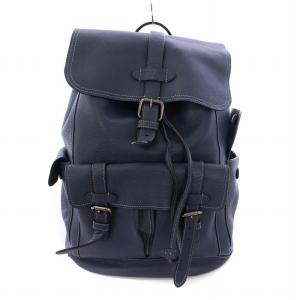 リュックサック レザー ネイビー F36811