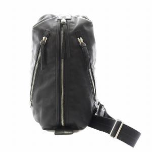 COACH トンプソン ボディバッグ ロゴ レザー 黒 ブラック 70360 /AN8 MT