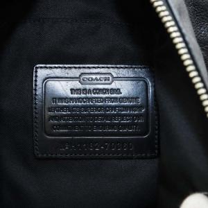 COACH トンプソン ボディバッグ ロゴ レザー 黒 ブラック 70360 /AN8 MT