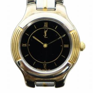 ジャンク品 腕時計 ウォッチ クォーツ ロゴ 黒文字盤 ローマン シルバー色 ゴールド色 GY18 /MQ