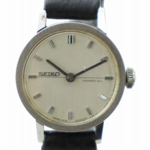 腕時計 ウォッチ 手巻き レザー シルバー色 黒 ブラック 2519・0010 GY18 /MQ