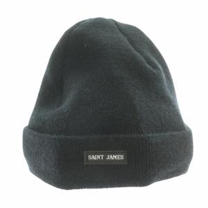 フランス製 ニット帽 ニットキャップ ビーニー ウール 黒 ブラック /MW GY18