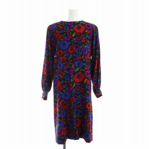 NOUVELLE BOUTIQUE ヴィンテージ ワンピース ロング フラワー 花柄 サイケデリックプリント