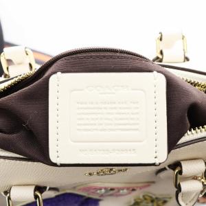 COACH ミニベネット ハンドバッグ ショルダーバッグ 2way ワッペン PVC レザー 白 ホワイト F20915