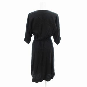GIVENCHY ヴィンテージ ワンピース ロング丈 半袖 8 黒 ブラック /HO 0426 GY18