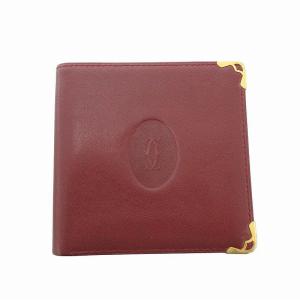 マストライン 二つ折り財布 ウォレット レザー ロゴ ボルドー /FF GY18