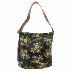 KENZO ショルダーバッグ クロスボディ 花柄 レザー 革 ブラック 黒 ブラック /FF GY18