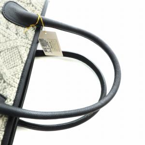 ROBERTA DI CAMERINO ハンドバッグ ケーブルニット柄 プリント グレー