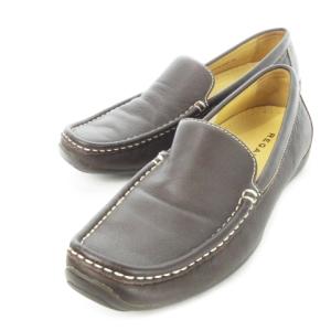 モカシン ローファー スリッポン レザー 革 25.0cm 茶 ブラウン /CK18 GY13