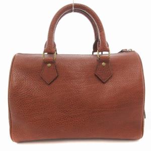 RALPH LAUREN 美品 ミニボストンバッグ レザー 茶 ブラウン /AE